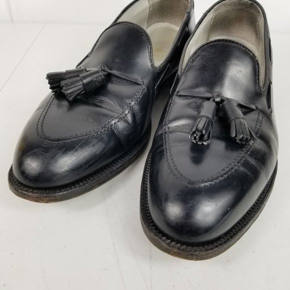 Alden leather tassel loafers mens 11.5 B/D Black - Picture 7 of 16